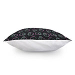 Purple And Teal Skull Pattern Print Pillow Cover