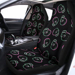 Purple And Teal Skull Pattern Print Universal Fit Car Seat Covers
