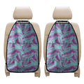 Purple And Teal Tropical Leaf Print Car Seat Organizers