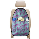 Purple And Teal Tropical Leaf Print Car Seat Organizers