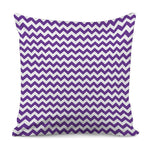 Purple And White Chevron Pattern Print Pillow Cover