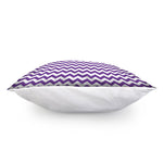 Purple And White Chevron Pattern Print Pillow Cover