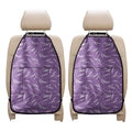 Purple And White Lavender Pattern Print Car Seat Organizers