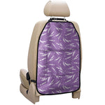 Purple And White Lavender Pattern Print Car Seat Organizers
