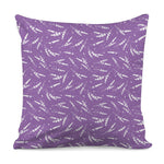 Purple And White Lavender Pattern Print Pillow Cover
