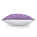 Purple And White Lavender Pattern Print Pillow Cover
