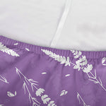 Purple And White Lavender Pattern Print Sofa Cover
