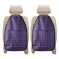 Purple And White Tattersall Print Car Seat Organizers