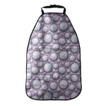 Purple And White Volleyball Print Car Seat Organizers