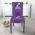 Purple Aquarius Zodiac Pattern Print Dining Chair Slipcover