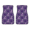 Purple Aquarius Zodiac Pattern Print Front Car Floor Mats