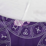 Purple Aquarius Zodiac Pattern Print Sofa Cover