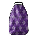 Purple Argyle Pattern Print Car Seat Organizers