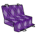Purple Argyle Pattern Print Pet Car Back Seat Cover