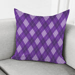 Purple Argyle Pattern Print Pillow Cover
