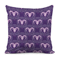 Purple Aries Zodiac Pattern Print Pillow Cover