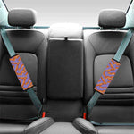 Purple Bacon Pattern Print Car Seat Belt Covers