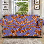 Purple Bacon Pattern Print Sofa Protector