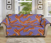 Purple Bacon Pattern Print Sofa Protector