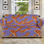 Purple Bacon Pattern Print Sofa Protector