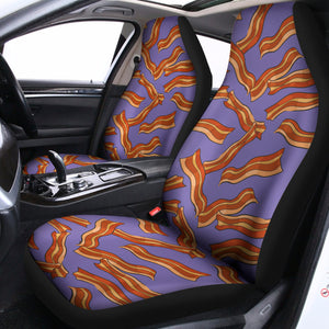 Purple Bacon Pattern Print Universal Fit Car Seat Covers