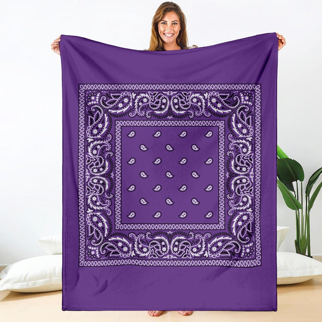 Purple Bandana Blanket