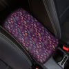 Purple Bohemian Dream Catcher Print Car Center Console Cover