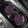 Purple Bohemian Dream Catcher Print Car Coasters