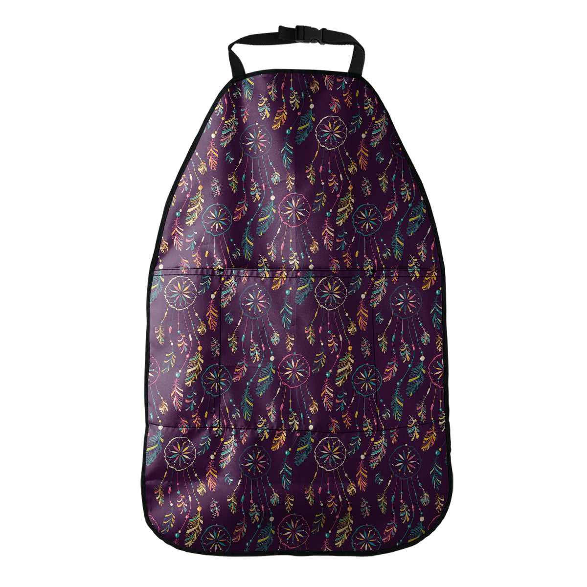 Purple Bohemian Dream Catcher Print Car Seat Organizers