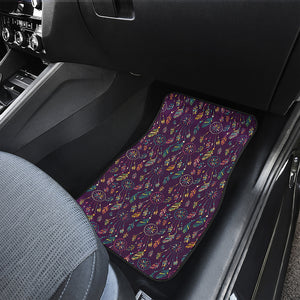 Purple Bohemian Dream Catcher Print Front Car Floor Mats