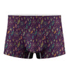 Purple Bohemian Dream Catcher Print Men's Boxer Briefs