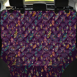 Purple Bohemian Dream Catcher Print Pet Car Back Seat Cover