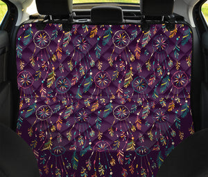 Purple Bohemian Dream Catcher Print Pet Car Back Seat Cover