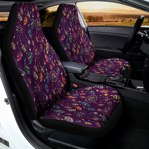 Purple Bohemian Dream Catcher Print Universal Fit Car Seat Covers