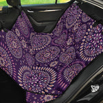 Purple Bohemian Mandala Pattern Print Pet Car Back Seat Cover