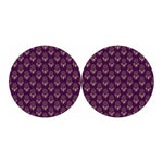 Purple Boho Dream Catcher Pattern Print Car Coasters