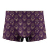 Purple Boho Dream Catcher Pattern Print Men's Boxer Briefs