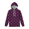 Purple Boho Dream Catcher Pattern Print Pullover Hoodie