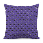 Purple Boston Terrier Pattern Print Pillow Cover