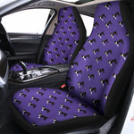 Purple Boston Terrier Pattern Print Universal Fit Car Seat Covers