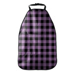 Purple Buffalo Plaid Print Car Seat Organizers
