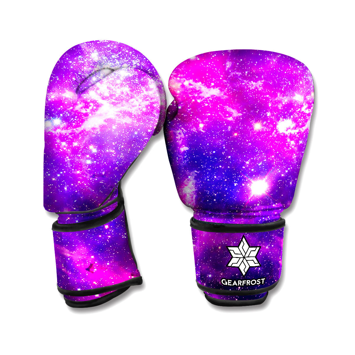 Purple Bursting Galaxy Space Print Boxing Gloves
