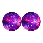 Purple Bursting Galaxy Space Print Car Coasters