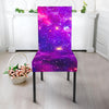 Purple Bursting Galaxy Space Print Dining Chair Slipcover