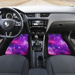 Purple Bursting Galaxy Space Print Front Car Floor Mats