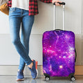 Purple Bursting Galaxy Space Print Luggage Cover