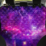 Purple Bursting Galaxy Space Print Pet Car Back Seat Cover