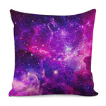 Purple Bursting Galaxy Space Print Pillow Cover
