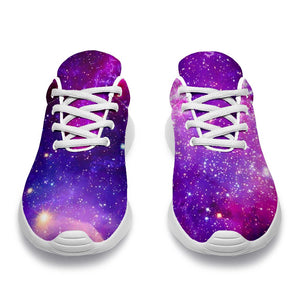 Purple Bursting Galaxy Space Print Sport Shoes GearFrost