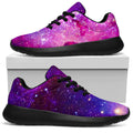 Purple Bursting Galaxy Space Print Walking Shoes